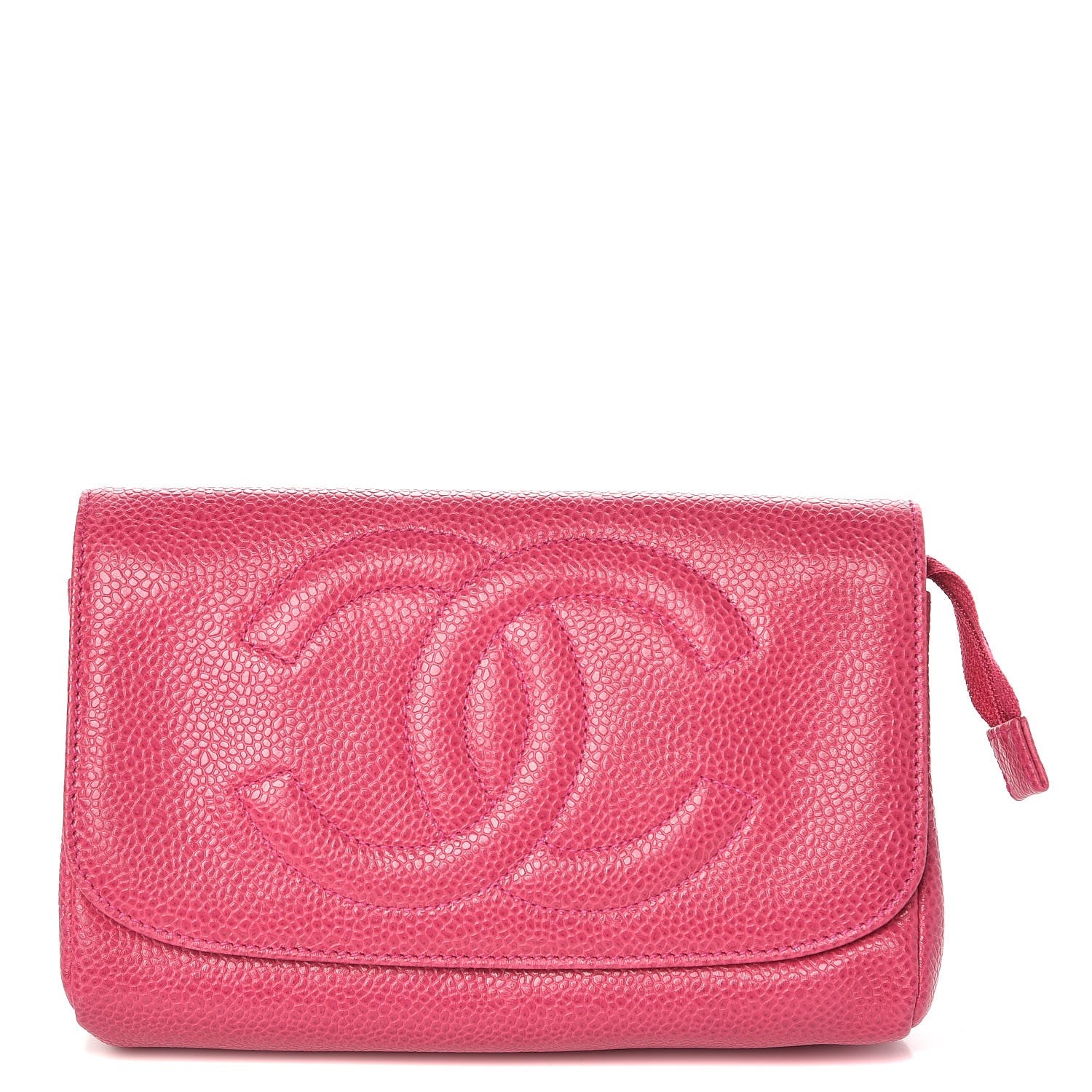 Chanel Caviar Timeless CC Cosmetic Pouch Pink 1 of 8