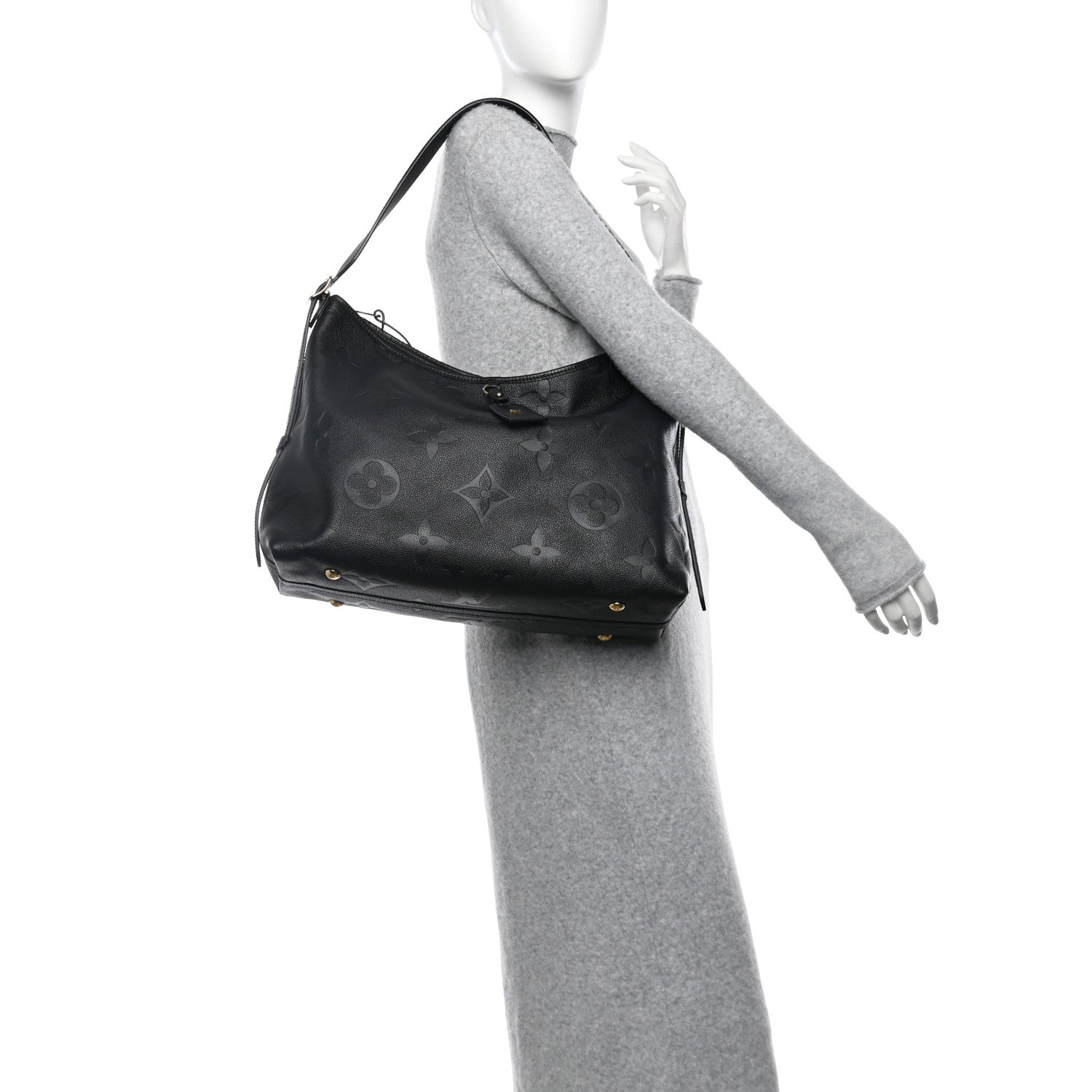 Louis Vuitton Empreinte Monogram Giant CarryAll MM Black 2 of 10