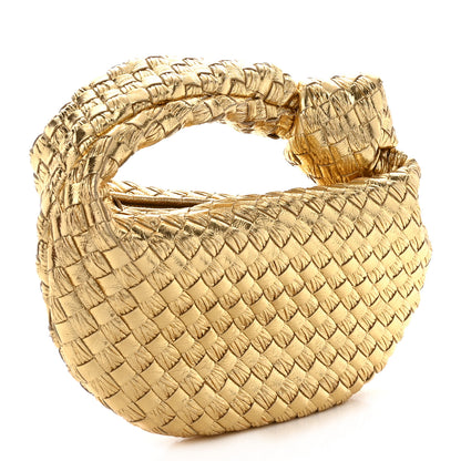 Bottega Veneta Metallic Nappa Intrecciato Mini Jodie Gold 3 of 10