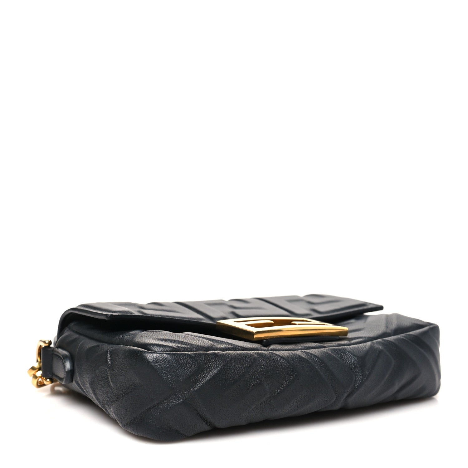 Fendi Nappa FF 1974 Embossed Mini Baguette Black 4 of 10