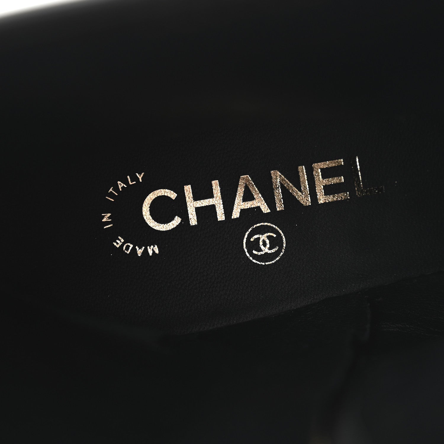 Chanel Calfskin Quilted CC Boots 38.5 Black 8 of 10