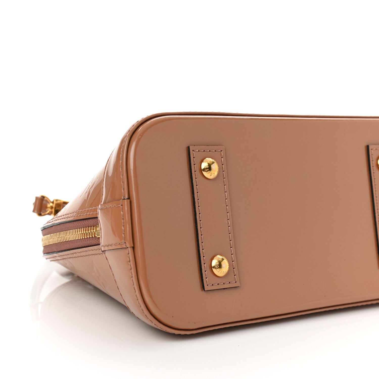 Louis Vuitton Vernis Alma BB Rose Velours 9 of 10