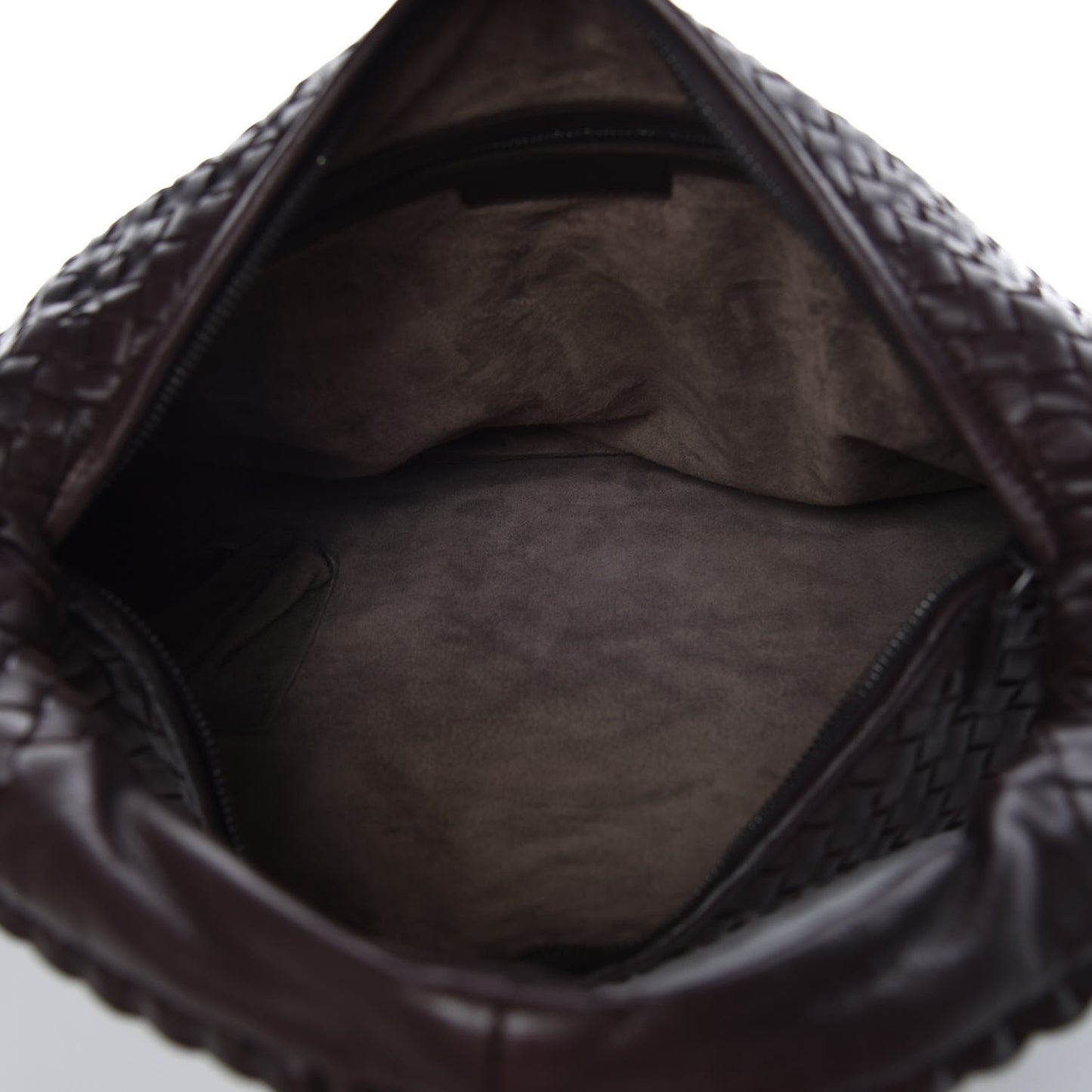 Nappa Intrecciato Large Veneta Hobo Ebano