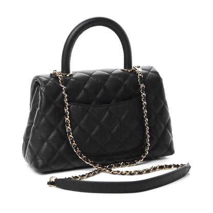 Chanel Caviar Quilted Mini Coco Handle Flap Black 3 of 11