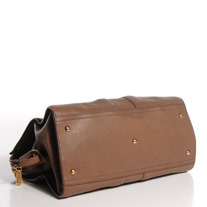 Saint Laurent Sheepskin Medium Cabas ChYc Brown 4 of 9