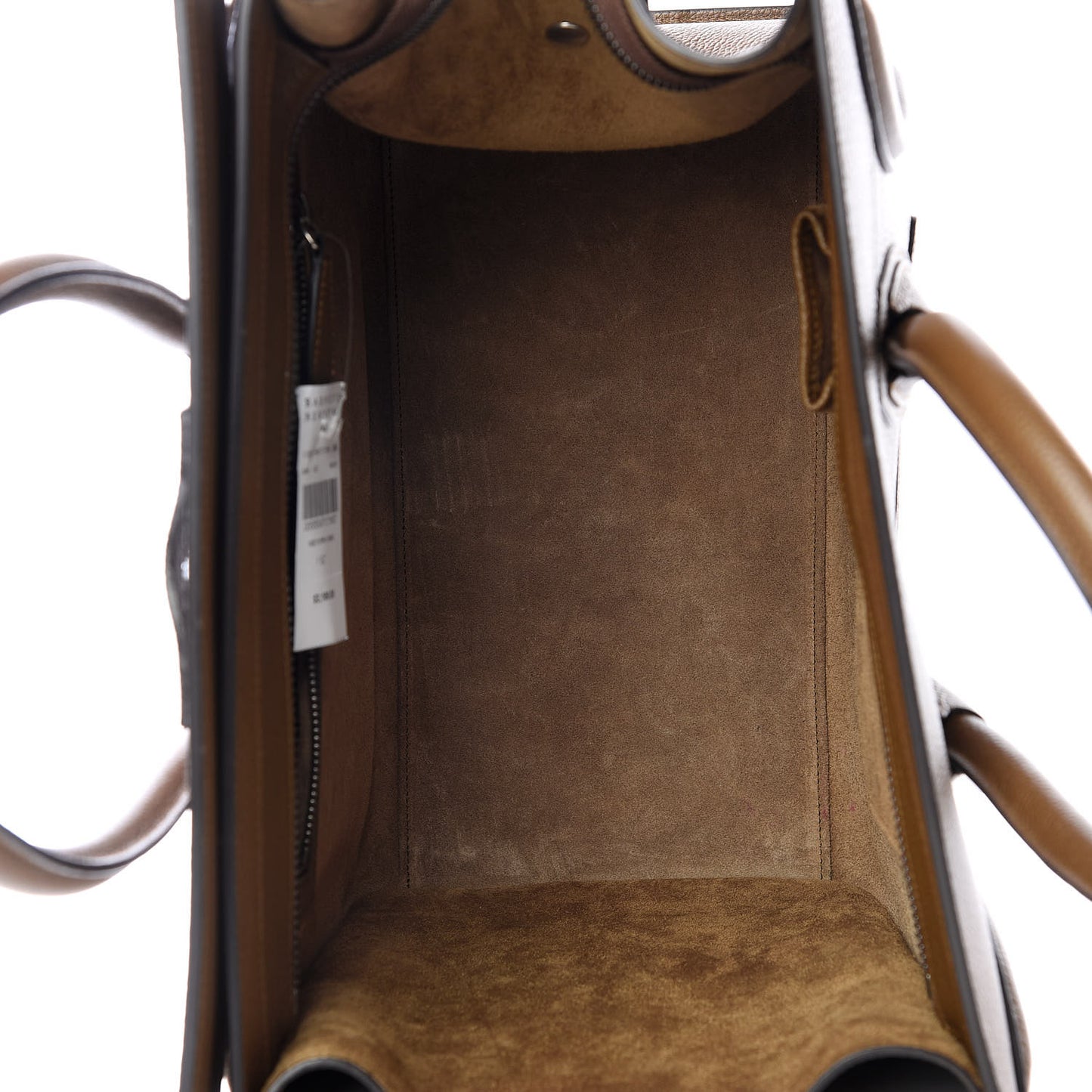 Drummed Calfskin Mini Luggage Camel