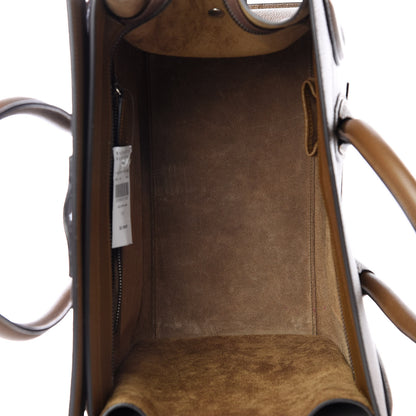 Celine Drummed Calfskin Mini Luggage Camel 3 of 9