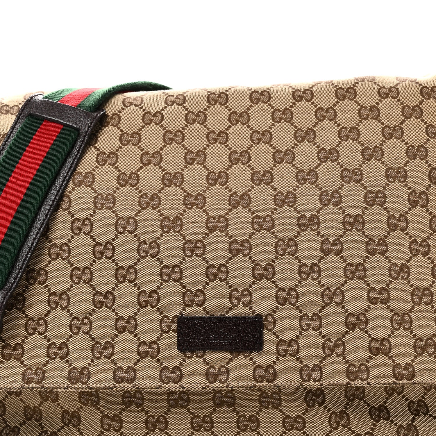 Gucci Monogram Web Messenger Diaper Bag Brown 8 of 11
