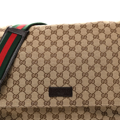 Gucci Monogram Web Messenger Diaper Bag Brown 8 of 11