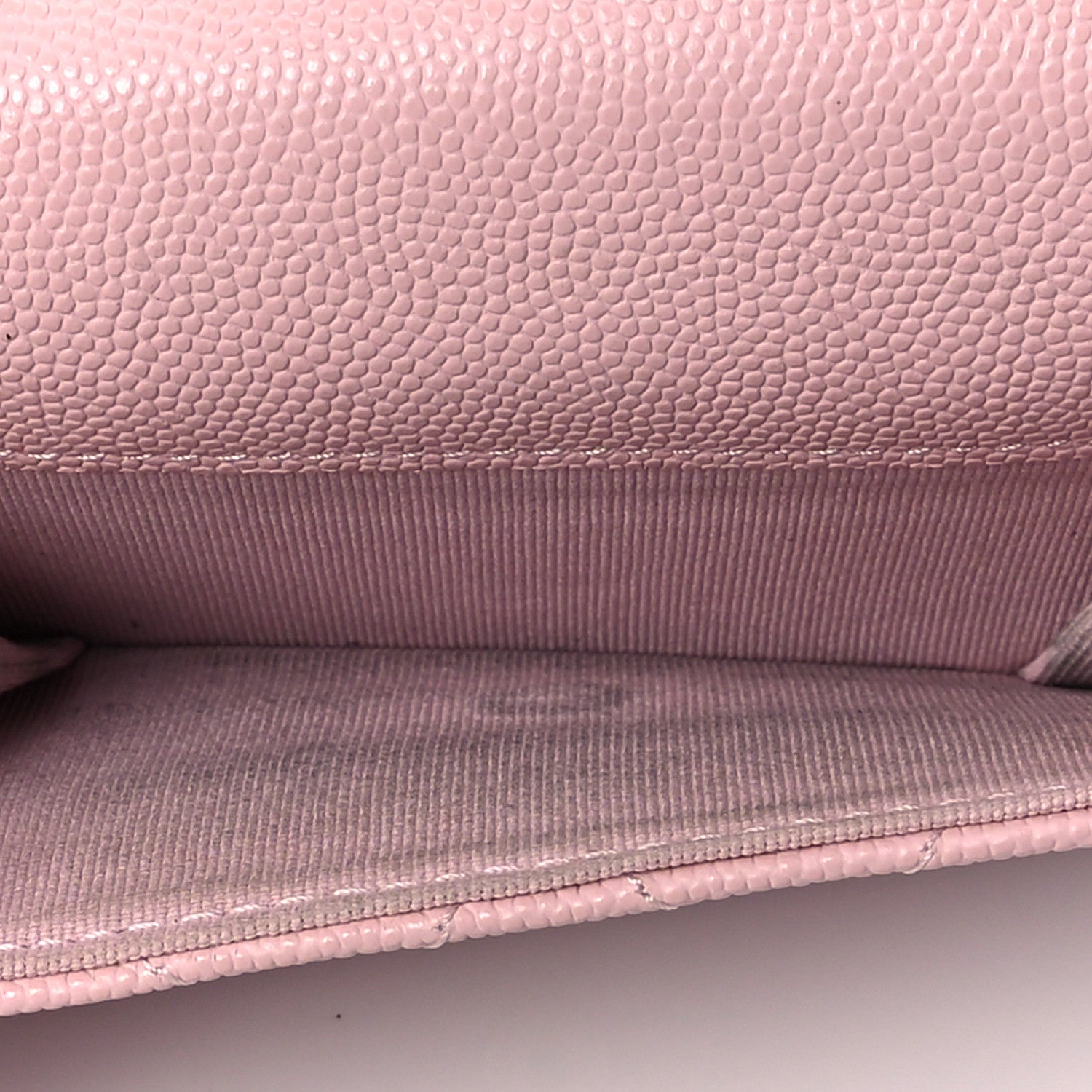 Chanel Caviar Quilted Double Flap Wallet Pink 6 of 9