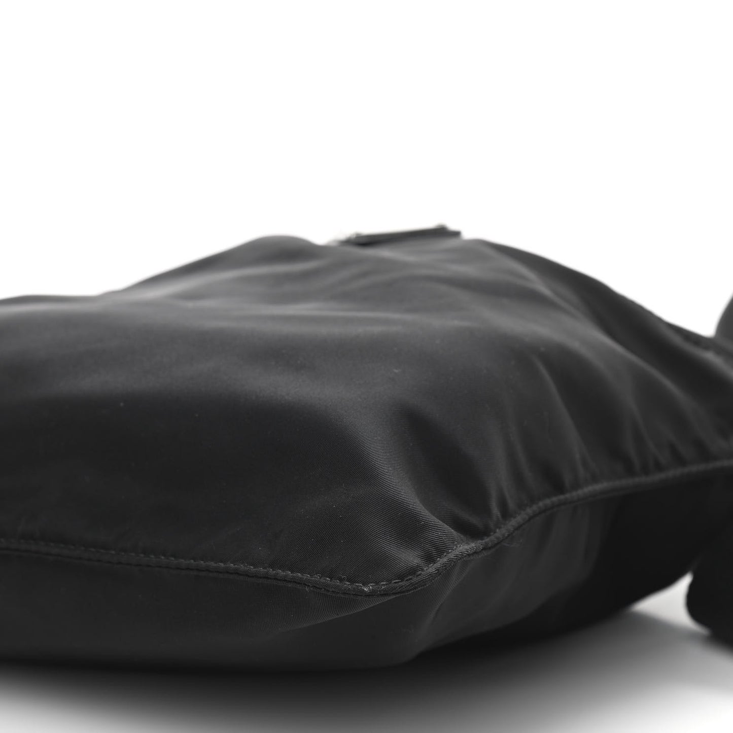 Nylon Vela Flat Messenger Bag Black