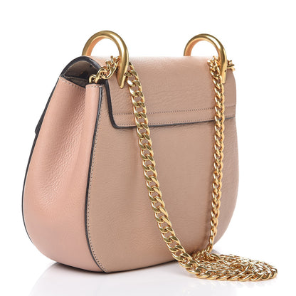 Chloe Grained Goatskin Drew Shoulder Bag Biscotti Beige 3 of 8