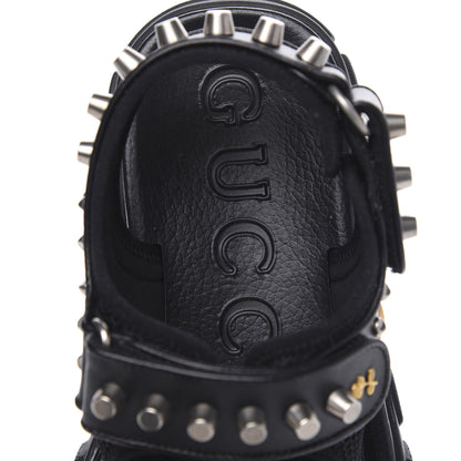 Gucci Technical Studded Canvas Calfskincandals 7 Black 6 of 8