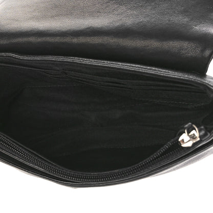 Chanel Lambskin Half Moon Wallet On Chain WOC Black 5 of 9