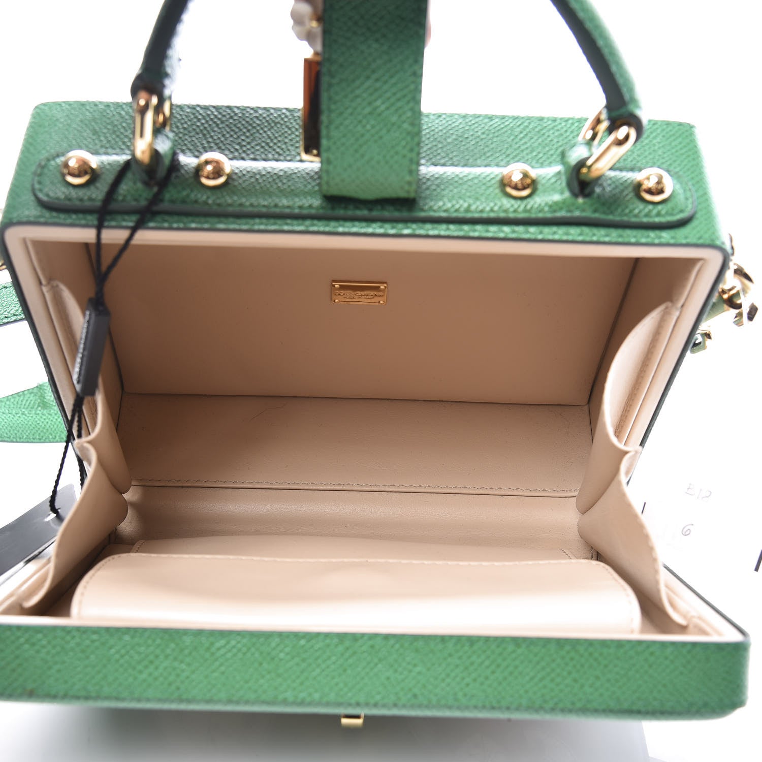 Dolce & Gabbana Dauphine Family Patch Box Bag Green 4 of 8