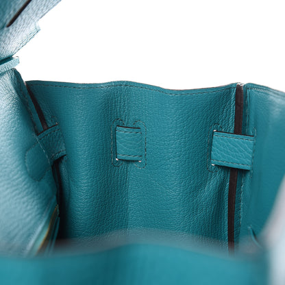 Hermes Taurillon Clemence Birkin 30 Bleu Paon 19 of 31