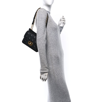 Christian Dior Calfskin Cannage Small Dior Jolie Top Handle Black 2 of 11