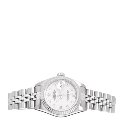 Rolex Stainless Steel 18K White Gold 26mm Oyster Perpetual Datejust Watch Silver 79174 2 of 4