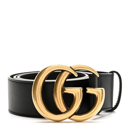 Gucci Calfskin Double G 40mm Belt 85 34 Black 1 of 5