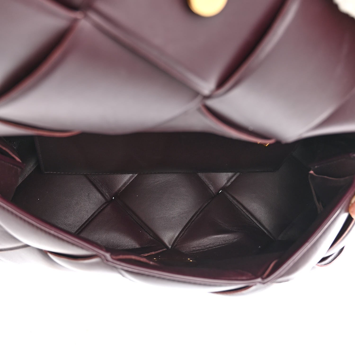 Bottega Veneta Nappa Intreccio Padded Top Handle Shoulder Bag Grape 5 of 10