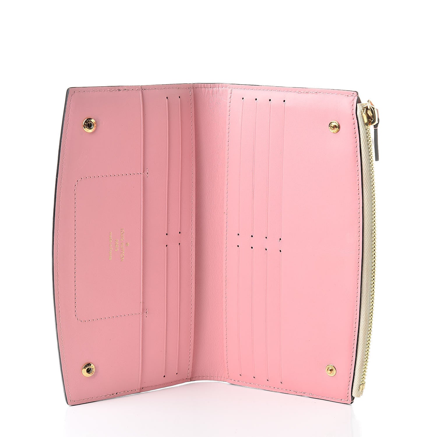Louis Vuitton Calfskin City Steamer Wallet Kaki White 5 of 9