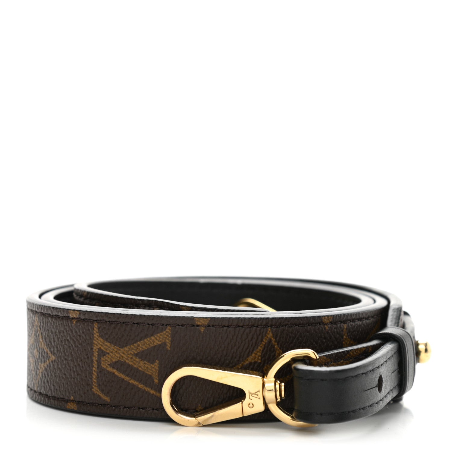 Louis Vuitton Monogram Bandouliere Shoulder Strap XL Black 1 of 5