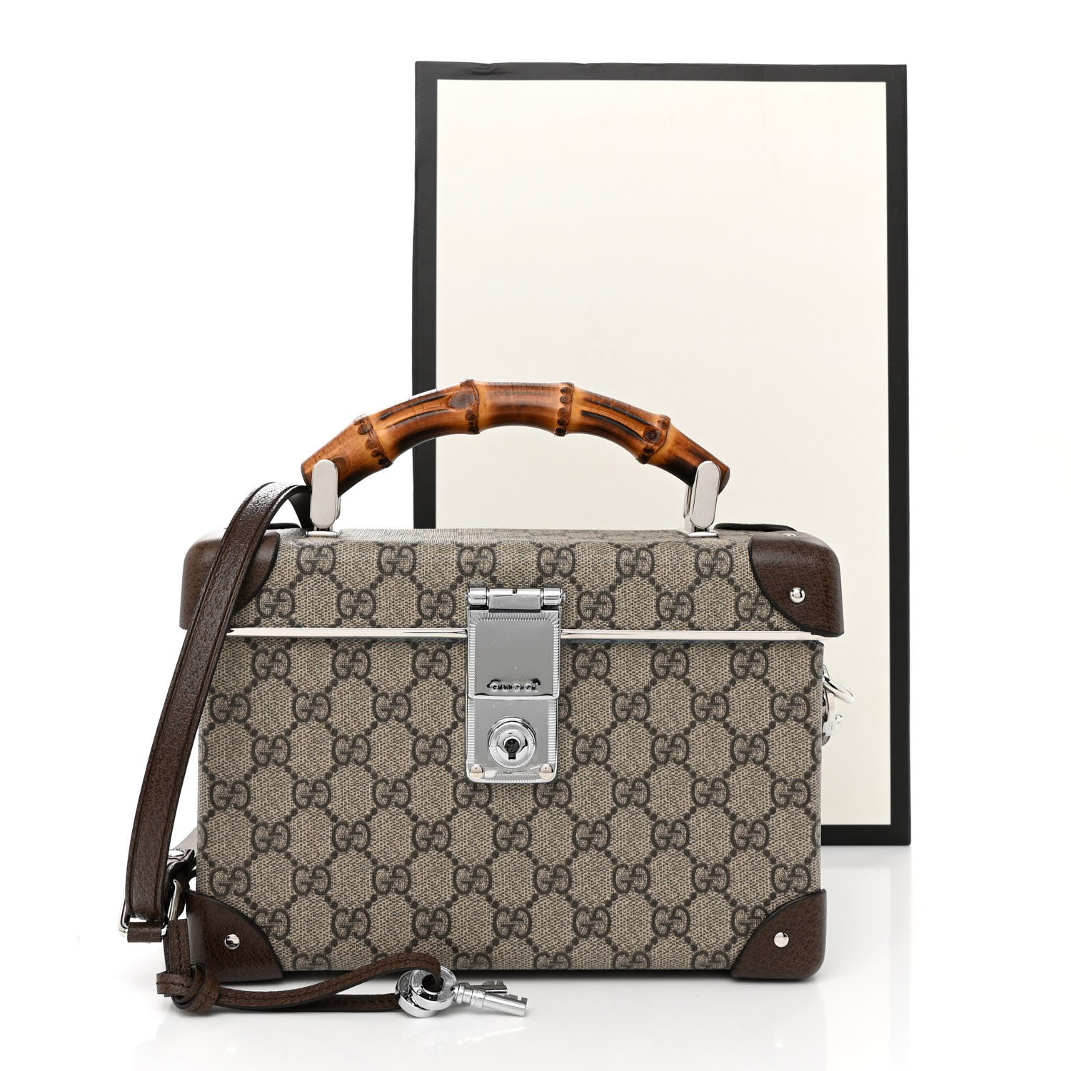 Gucci GG Supreme Monogram Globe-Trotter Beauty Case Brown 14 of 14