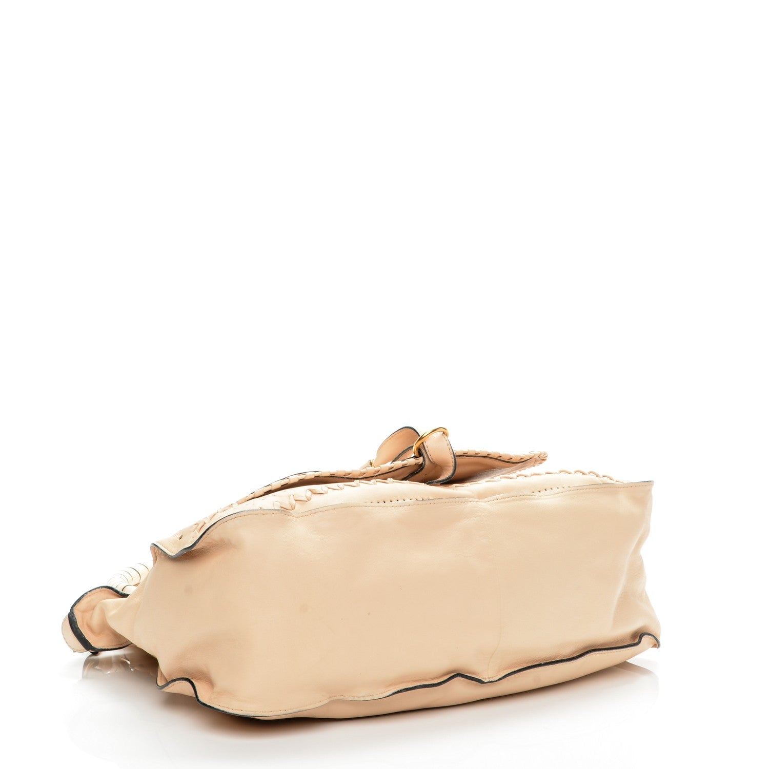 Chloe Lambskin Embroidered Large Marcie Satchel Beige 4 of 8