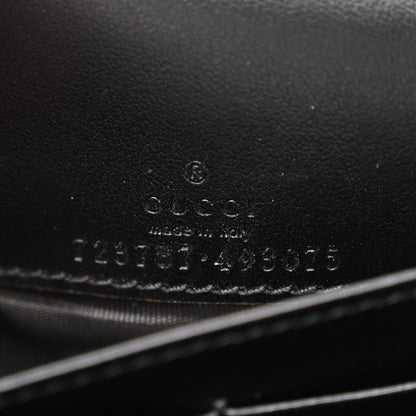 Gucci Calfskin GG Matelasse Chain Wallet Black 6 of 9