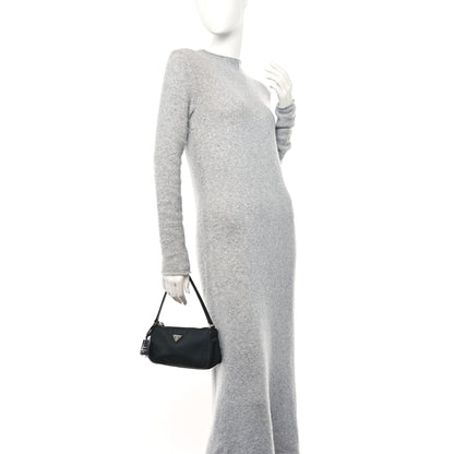 Prada Nylon Saffiano Mini Re-Edition 2005 Bag Black 2 of 10