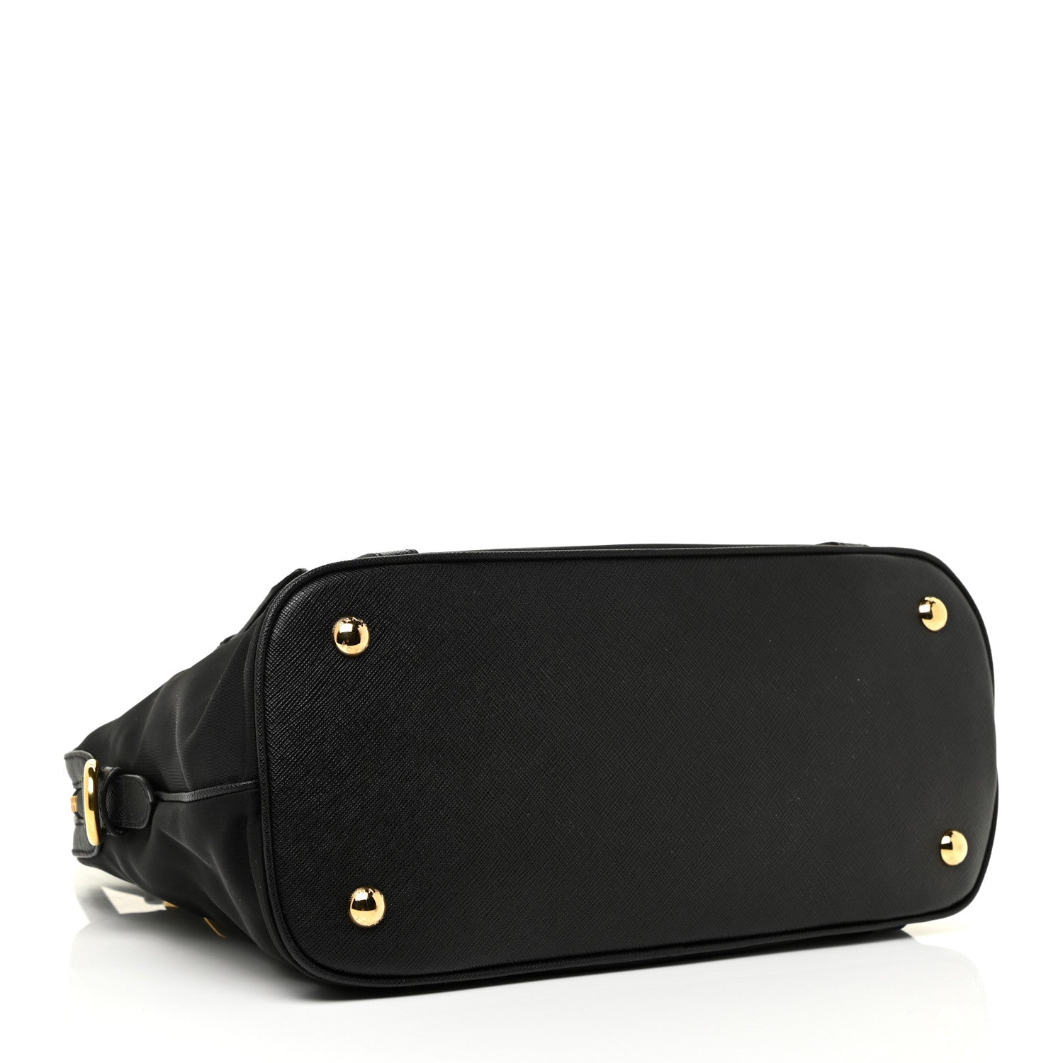 Prada Tessuto Nylon Saffiano Tote Black 3 of 10