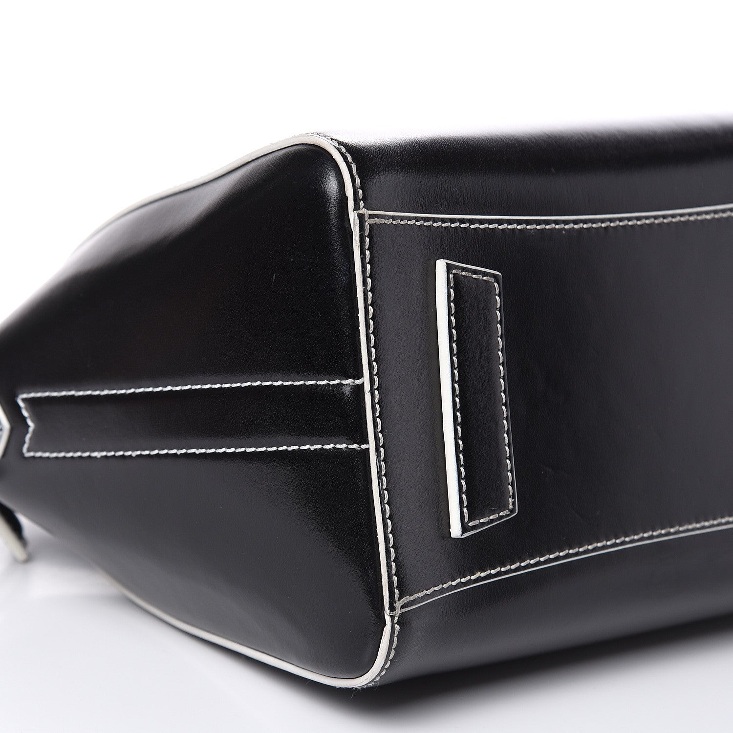 Givenchy Calfskin Contrast Topstitch Small Antigona Black White 8 of 14