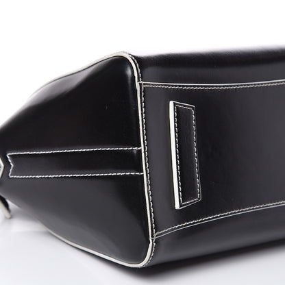 Givenchy Calfskin Contrast Topstitch Small Antigona Black White 8 of 14