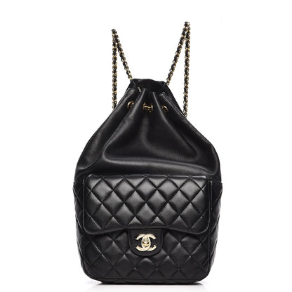 Chanel Lambskin Quilted Small in Seoul Backpack Black 1 of 8
