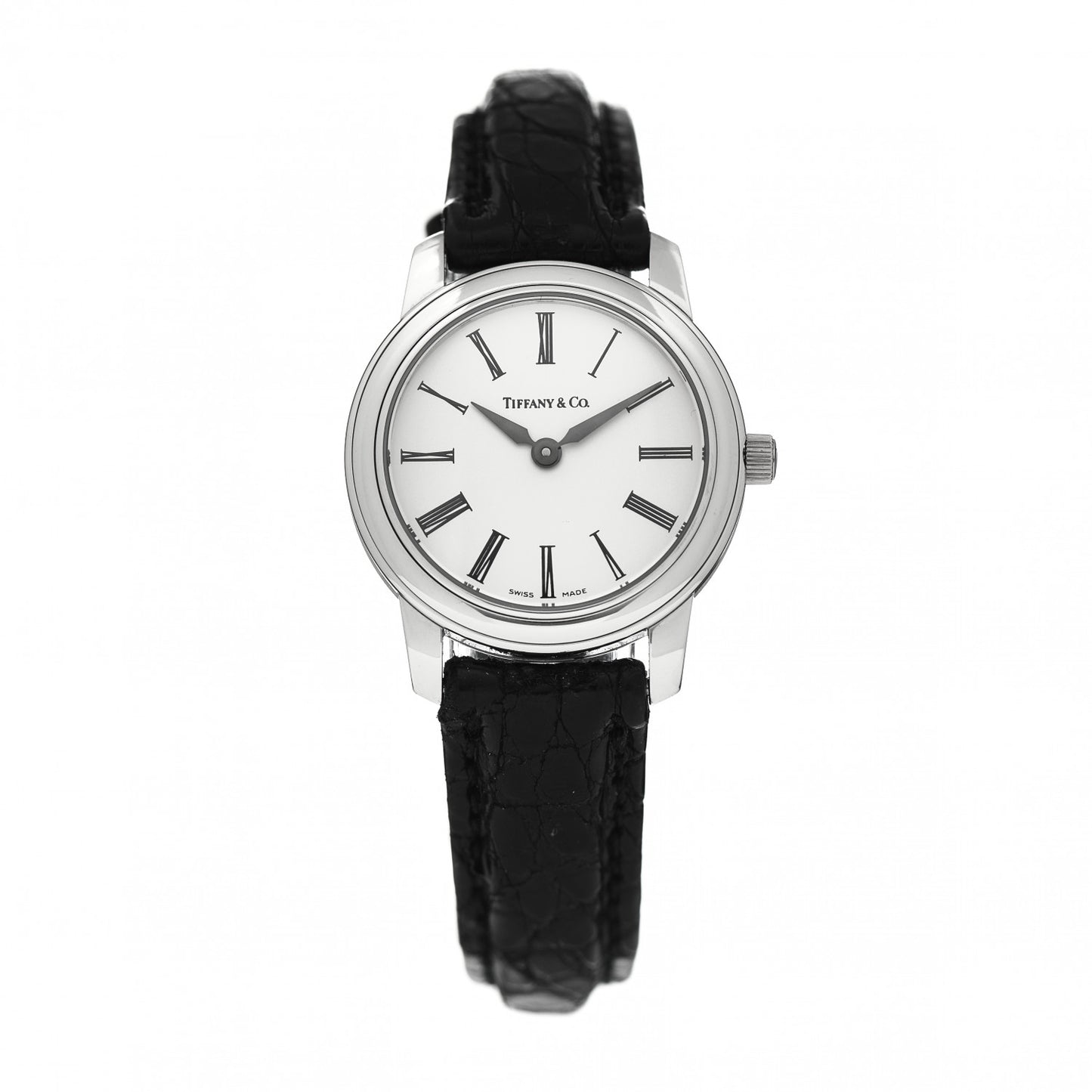 Platinum Alligator 28mm Mark Resonator Quartz Watch