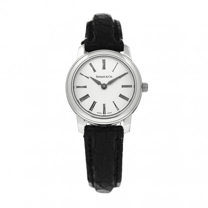 Tiffany Platinum Alligator 28mm Mark Resonator Quartz Watch 1 of 5