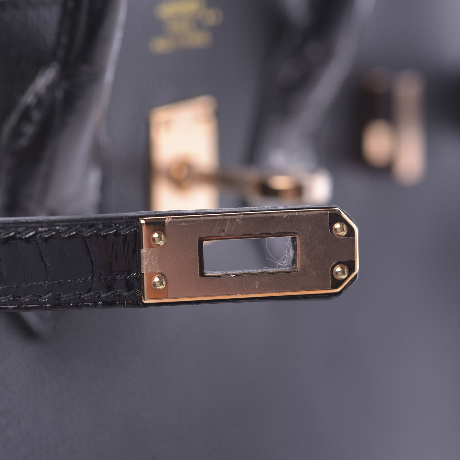Hermes Taurillon Novillo Shiny Niloticus Crocodile Birkin Touch 25 Black 28 of 42
