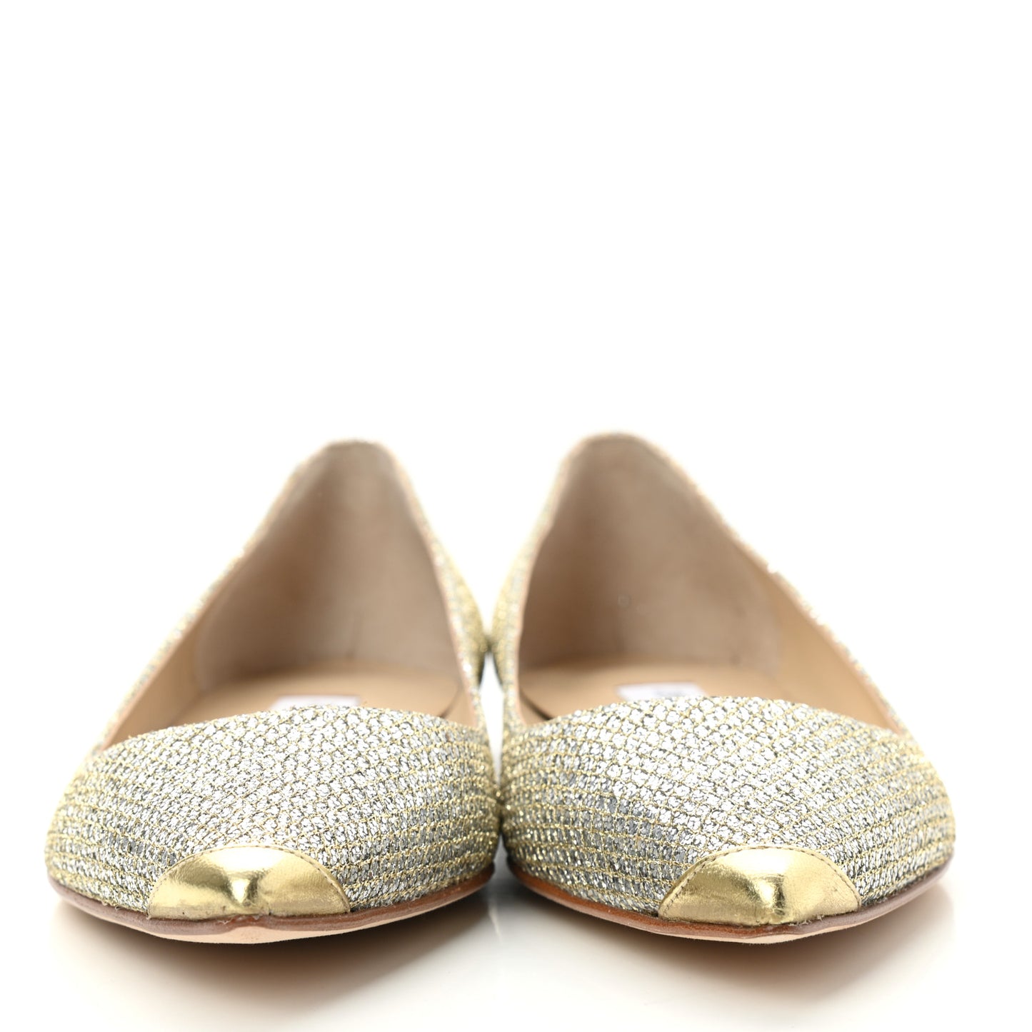 Glitter Alina Flats 39.5 Antique Gold