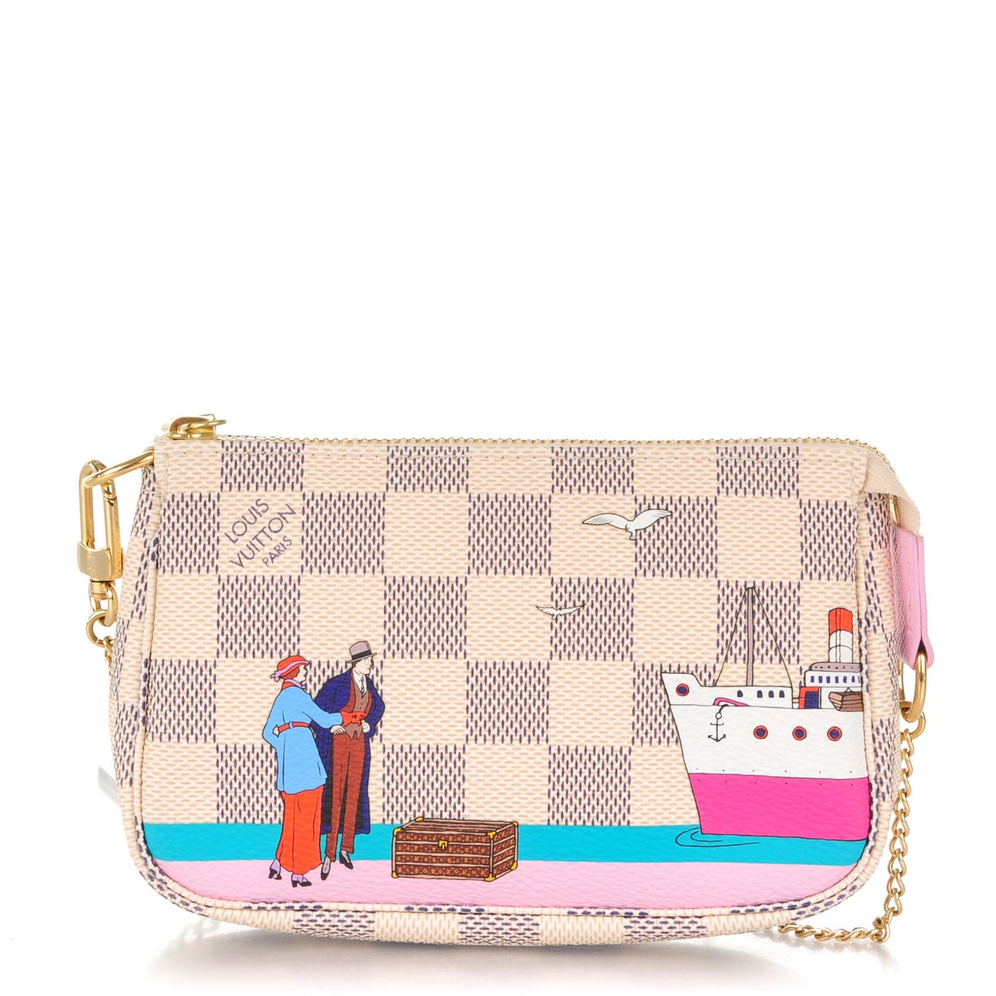 Damier Azur 2016 Christmas Animation Mini Pochette Accessories