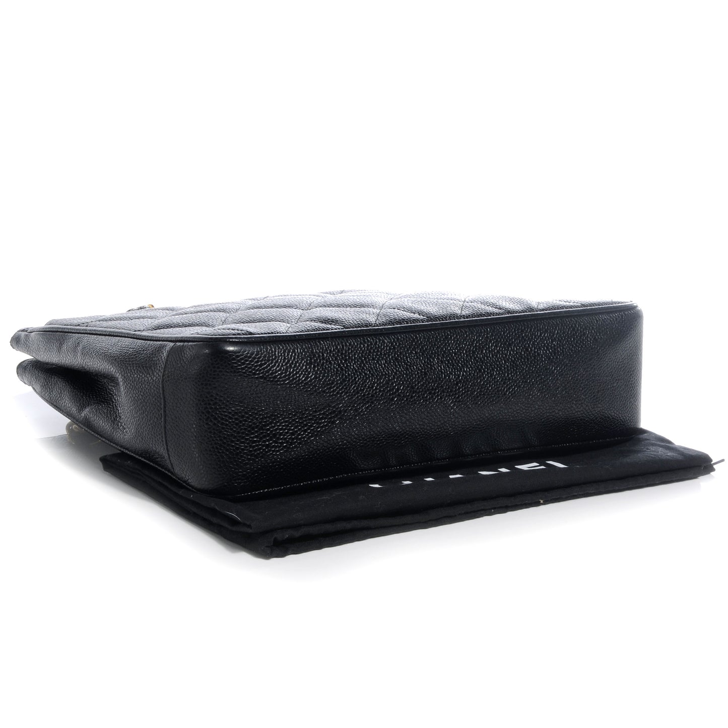 Caviar Quilted CC Shoulder Bag Black