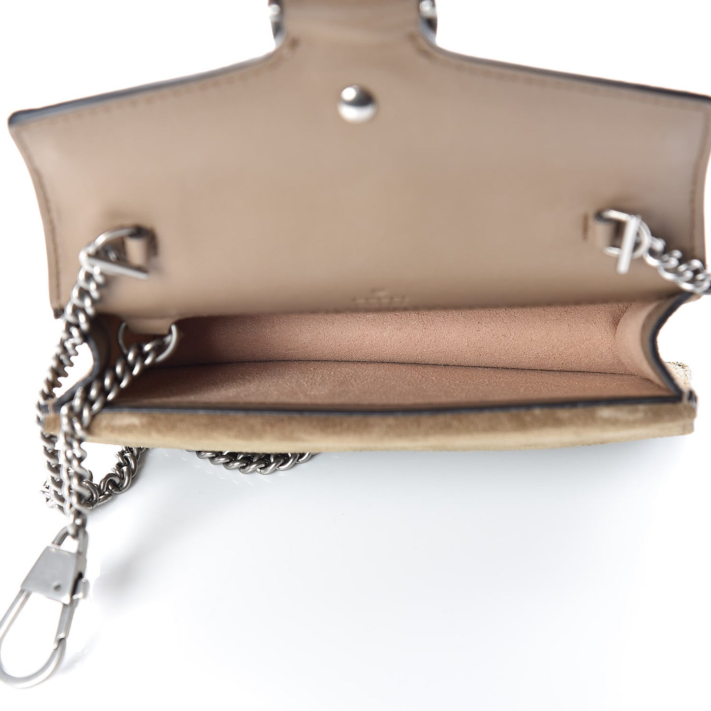 GG Supreme Monogram Super Mini Dionysus Shoulder Bag Taupe