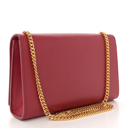 Saint Laurent Smooth Calfskin Medium Classic Monogram Kate Tassel Satchel Lipstick Red 3 of 15