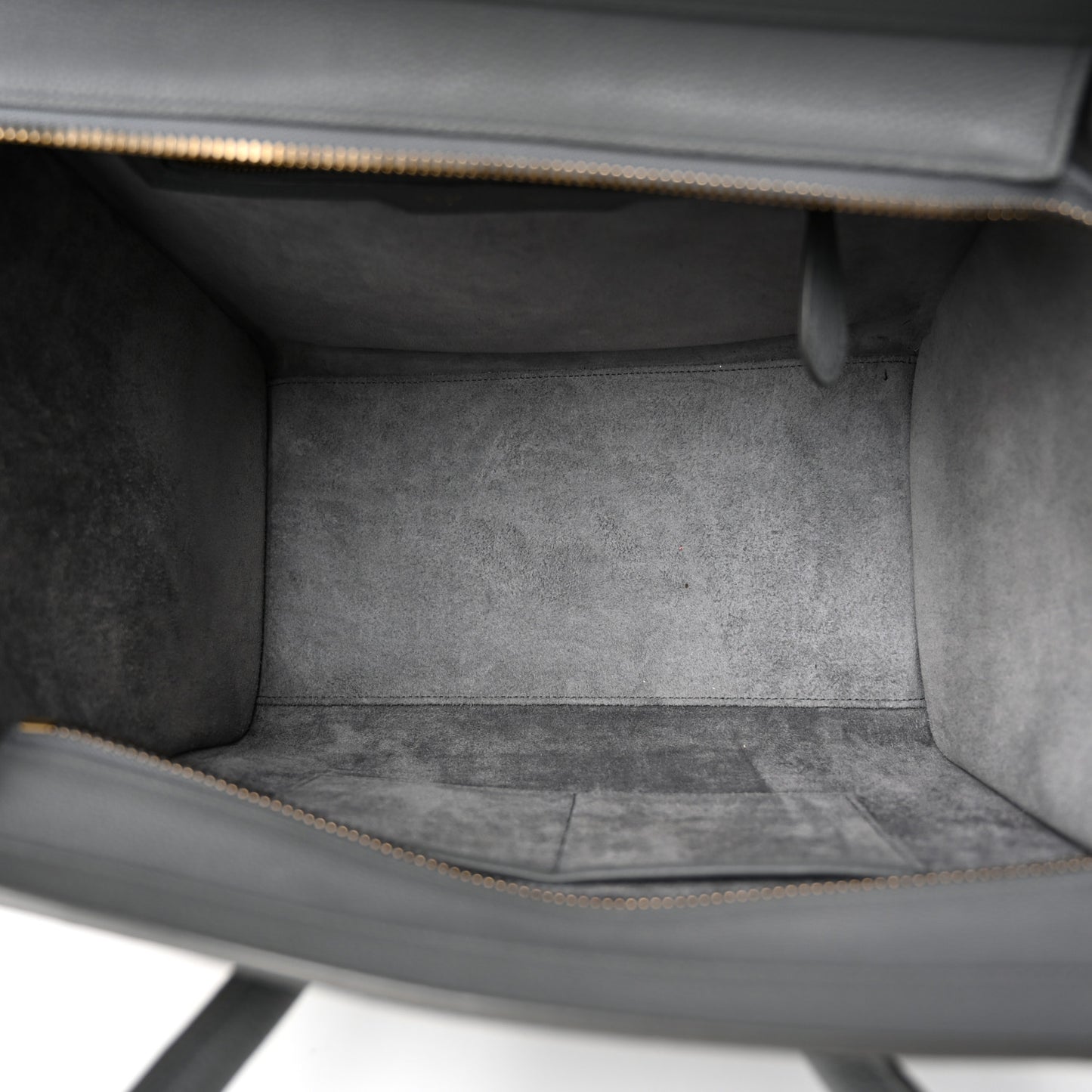 Drummed Calfskin Mini Luggage Kohl