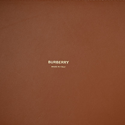 Burberry Cotton Vintage Check Medium London Tote Bag Briar Brown Black 7 of 11