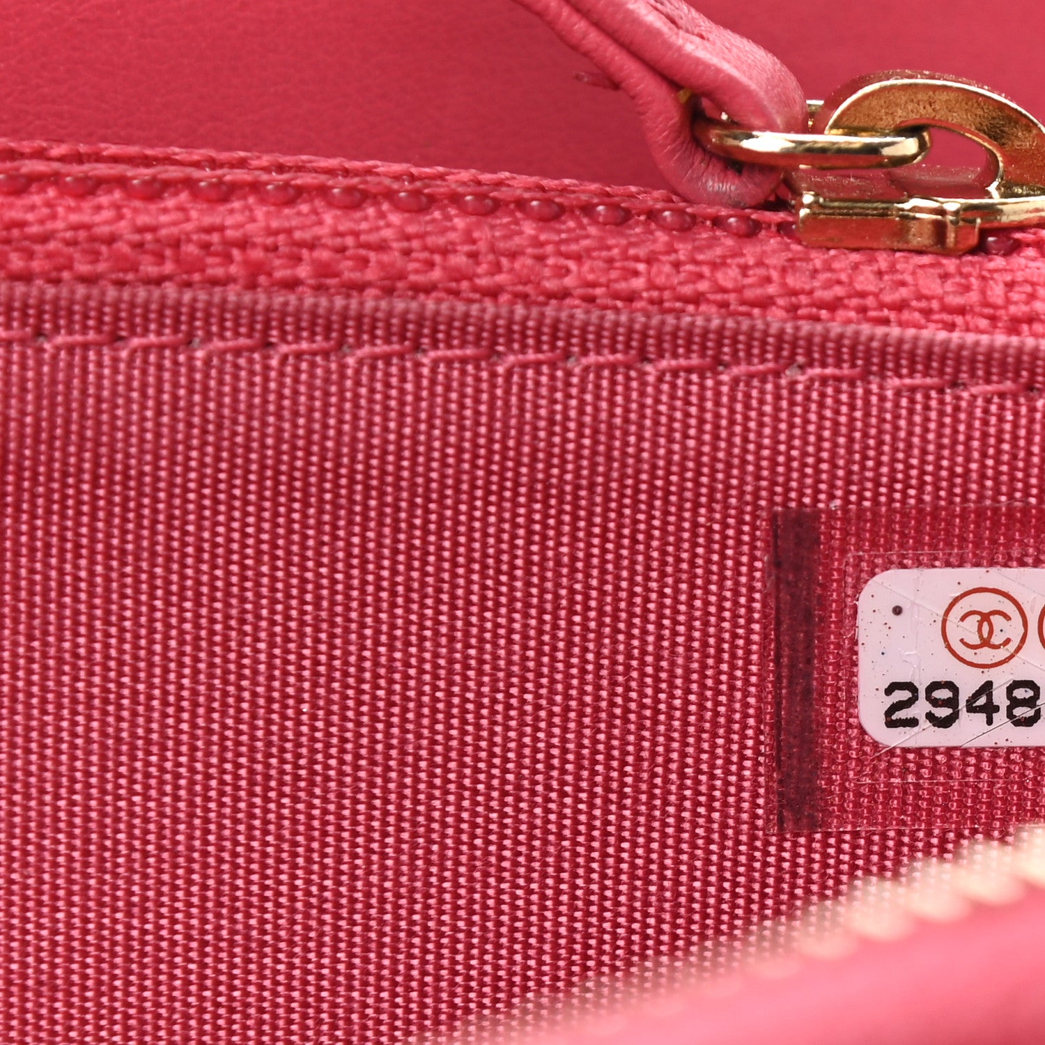 Chanel Caviar Quilted In & Out Zip Around Wallet Pink 7 of 7
