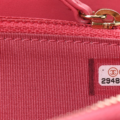 Chanel Caviar Quilted In & Out Zip Around Wallet Pink 7 of 7