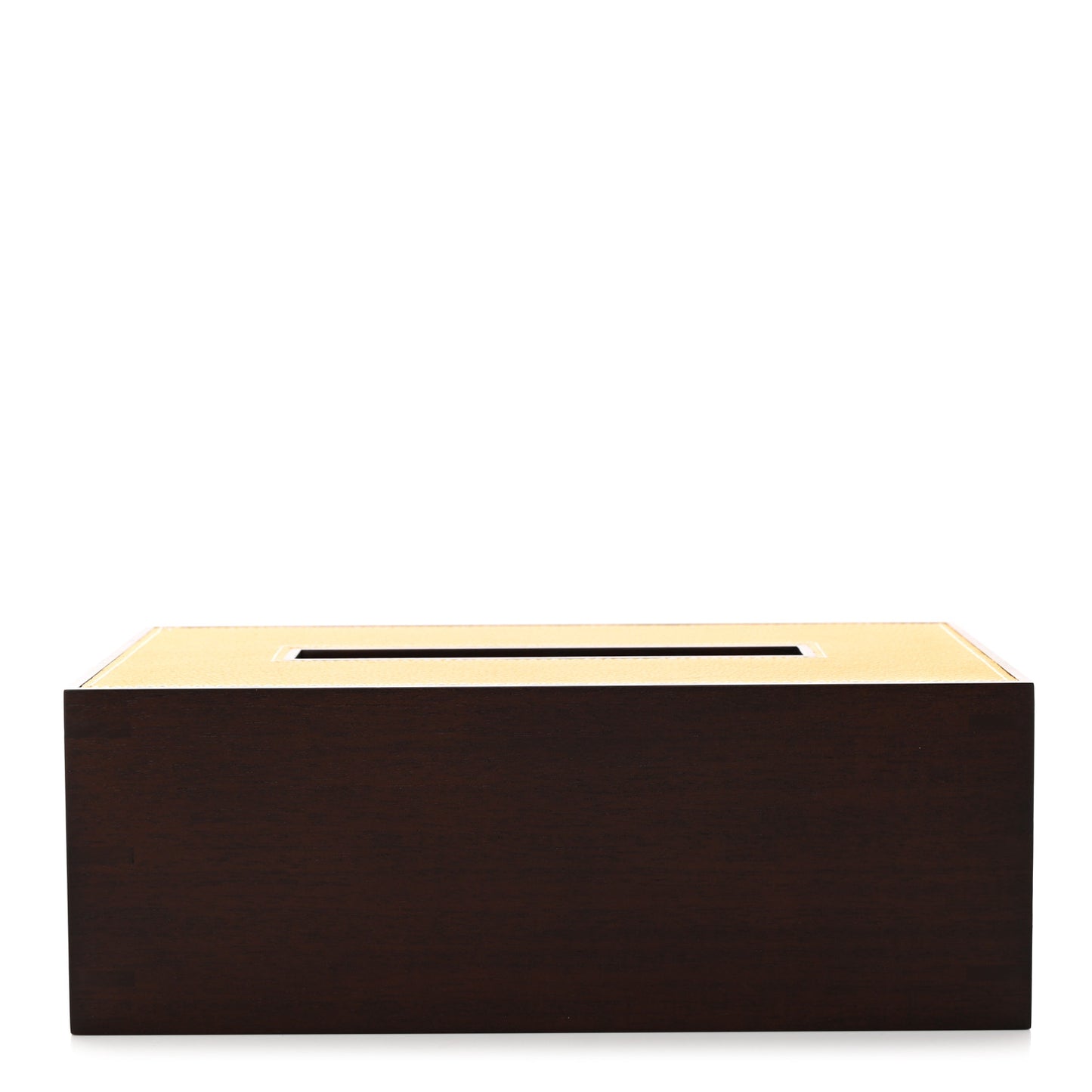 Mahogany Wood Taurillon Clemence Pleiade Tissue Box