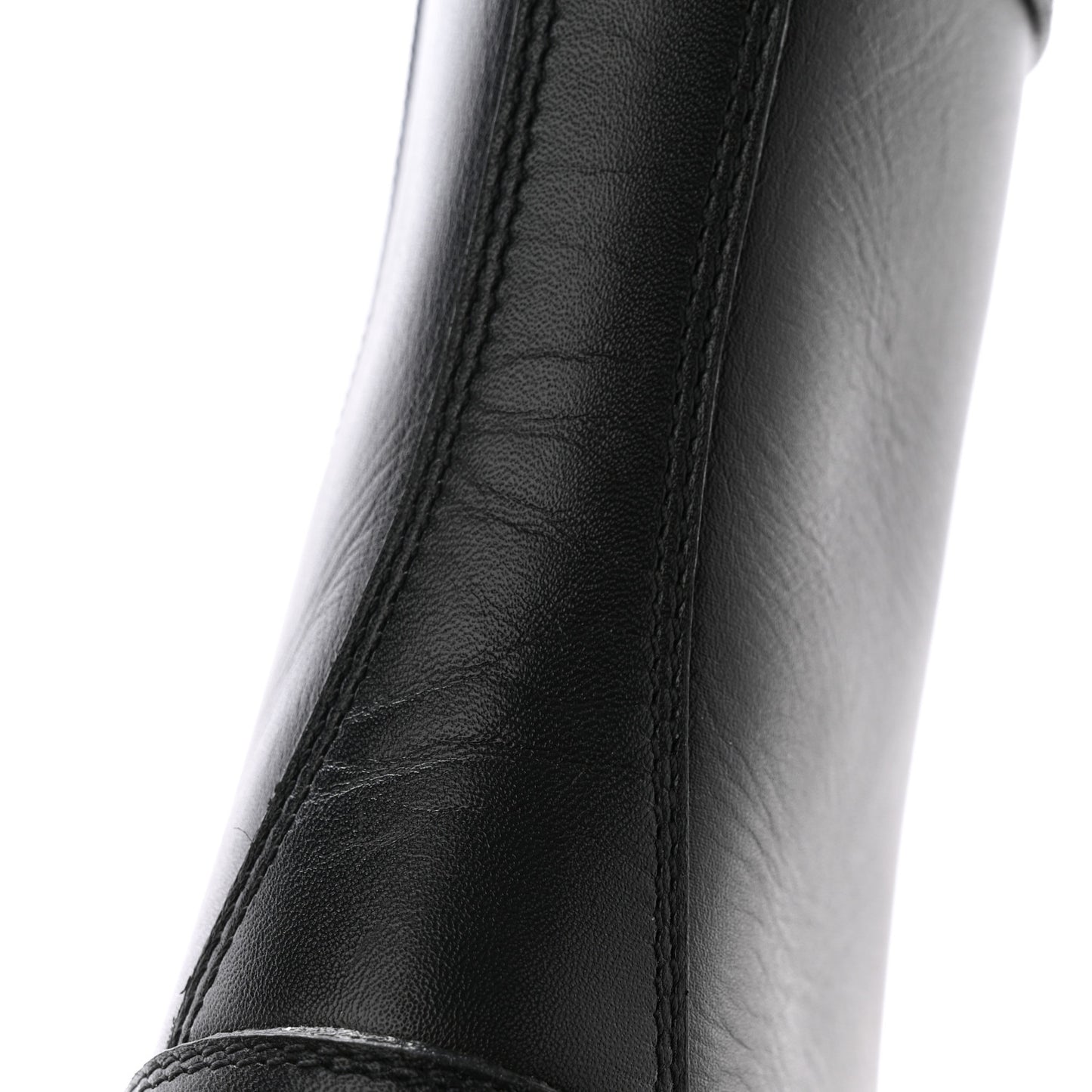 Calfskin Diorquake 25mm Combat Boots 36 Black