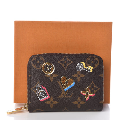 Louis Vuitton Monogram LV Love Lock Zippy Coin Purse 7 of 7
