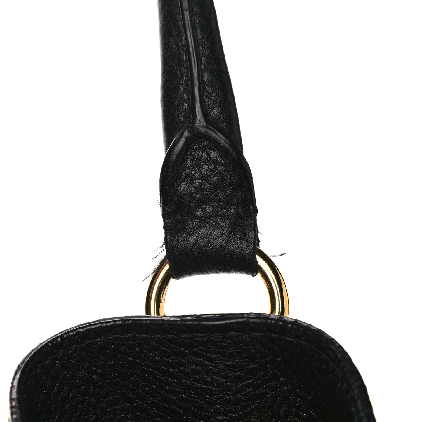 Vitello Daino Side Pocket Tote Black
